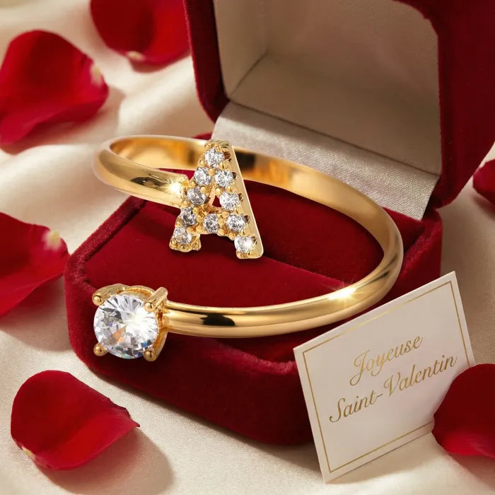 Personal Radiance Initial Bangle