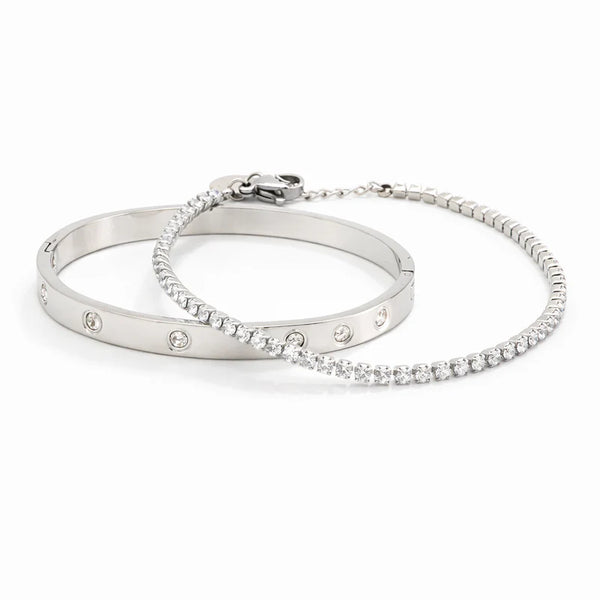 Luxe Crystal Bangle Set – Chic & Radiant