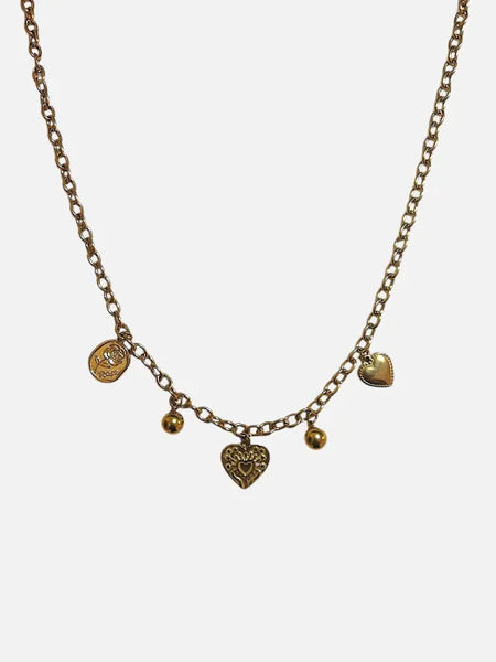 Heart Charm Necklace – Playful & Elegant